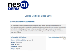 informe NESAI DERM en De Cabo Bové